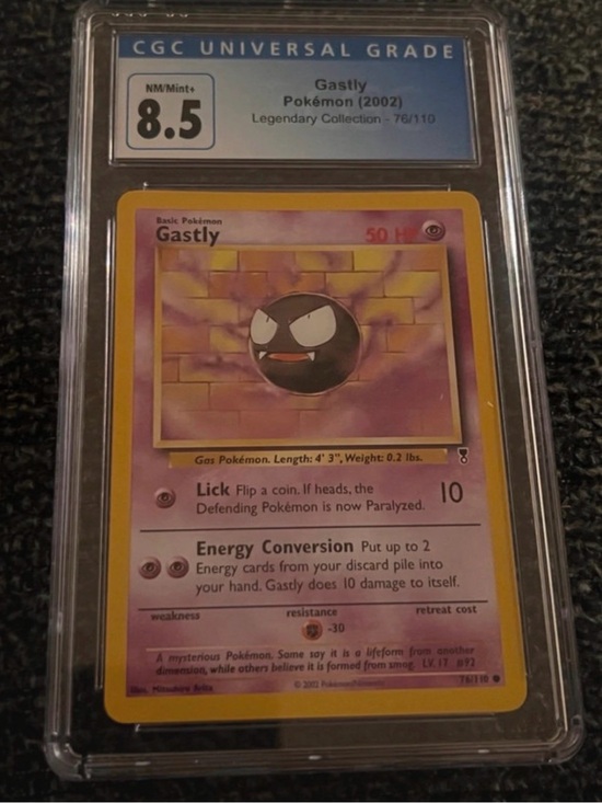 Pokemon Other - Legendary Collection 76 Gastly CGC 8.5 NM/ Mint+ Blue Label